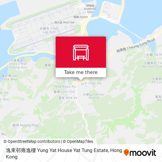逸東邨雍逸樓 Yung Yat House Yat Tung Estate map
