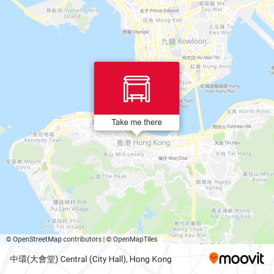 中環(大會堂) Central (City Hall) map