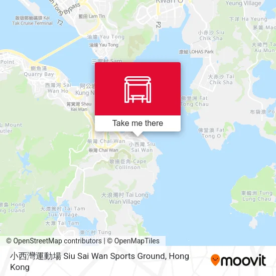 小西灣運動場 Siu Sai Wan Sports Ground map