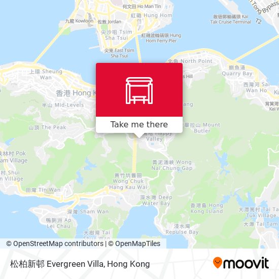 松柏新邨 Evergreen Villa map