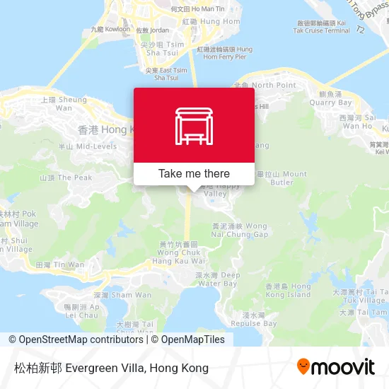 松柏新邨 Evergreen Villa地圖