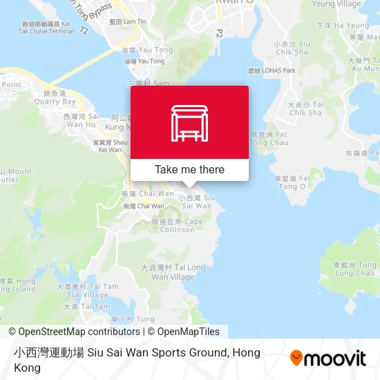 小西灣運動場 Siu Sai Wan Sports Ground map