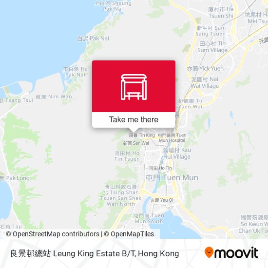 良景邨總站 Leung King Estate B/T地圖