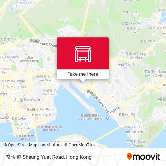 常悅道 Sheung Yuet Road map