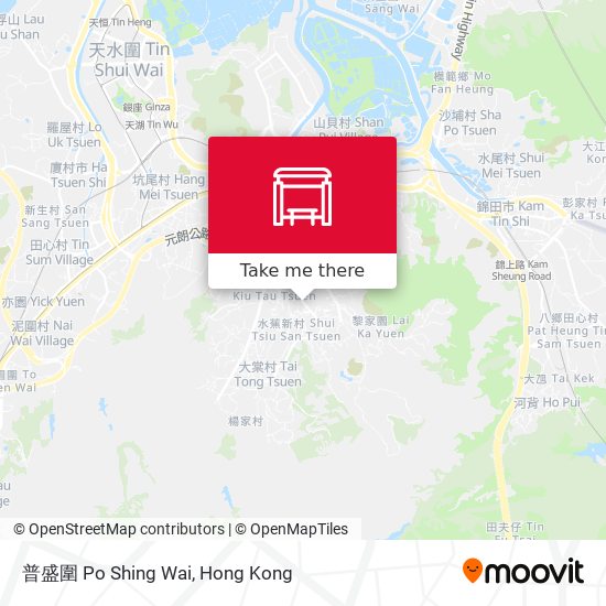 普盛圍 Po Shing Wai map