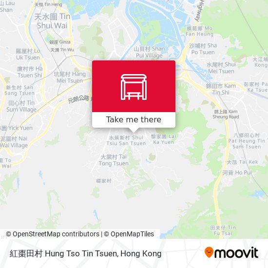 紅棗田村 Hung Tso Tin Tsuen map