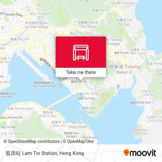 藍田站 Lam Tin Station map