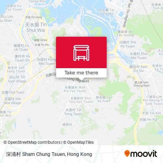 深涌村 Sham Chung Tsuen map