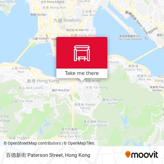 百德新街 Paterson Street map