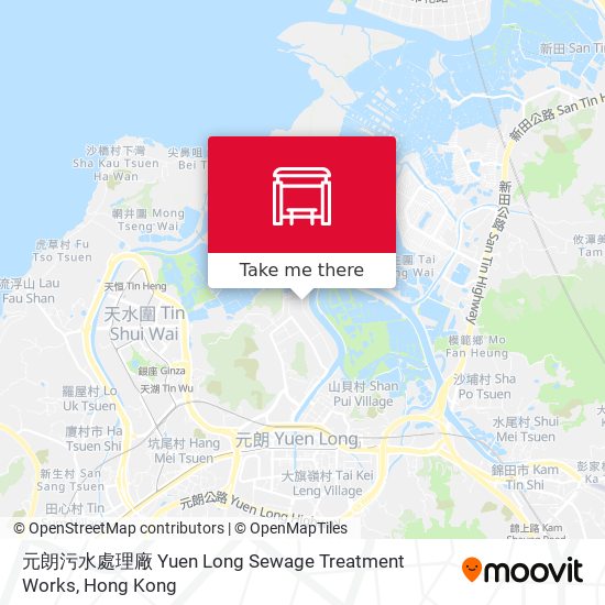 元朗污水處理廠 Yuen Long Sewage Treatment Works map