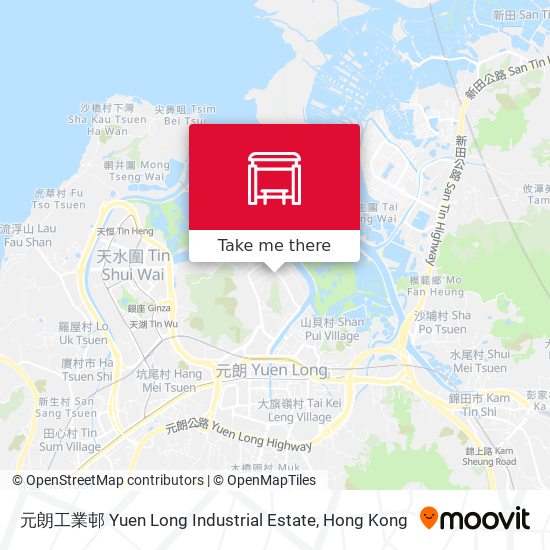 元朗工業邨 Yuen Long Industrial Estate map