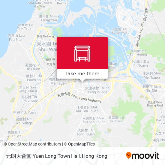 元朗大會堂 Yuen Long Town Hall map
