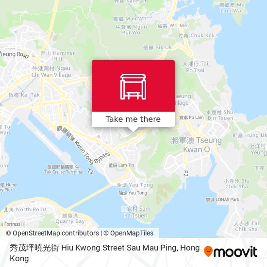 秀茂坪曉光街 Hiu Kwong Street Sau Mau Ping map