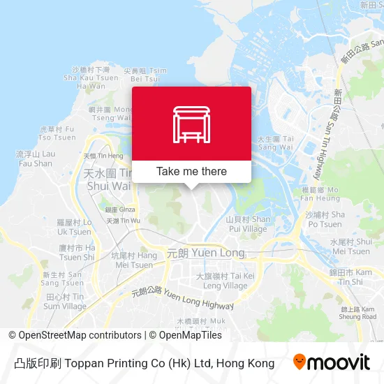 凸版印刷 Toppan Printing Co (Hk) Ltd地圖