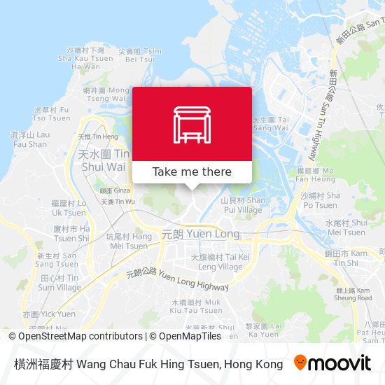 橫洲福慶村 Wang Chau Fuk Hing Tsuen map