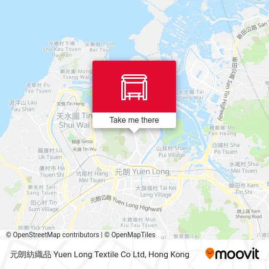 元朗紡織品 Yuen Long Textile Co Ltd map