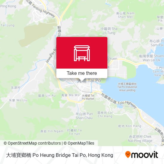 大埔寶鄉橋 Po Heung Bridge Tai Po map