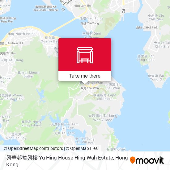 興華邨裕興樓 Yu Hing House Hing Wah Estate map
