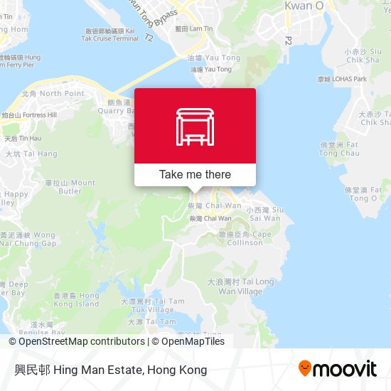興民邨 Hing Man Estate map