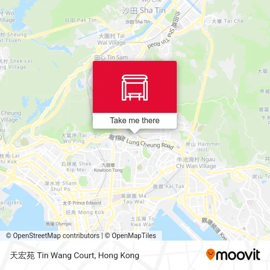 天宏苑 Tin Wang Court map
