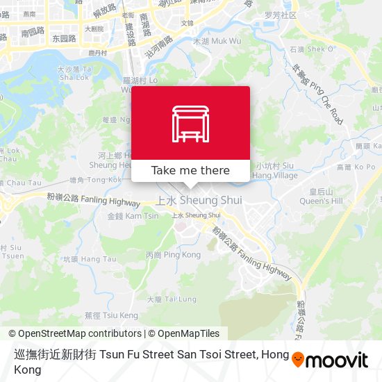 巡撫街近新財街 Tsun Fu Street  San Tsoi Street map