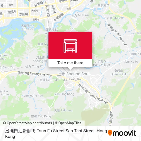 巡撫街近新財街 Tsun Fu Street  San Tsoi Street地圖