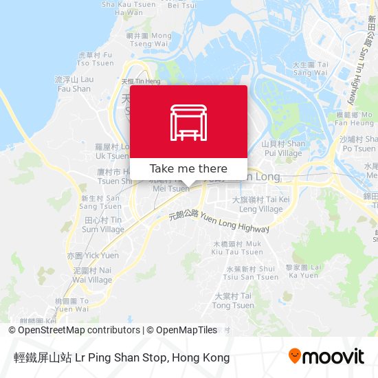 輕鐵屏山站 Lr Ping Shan Stop map