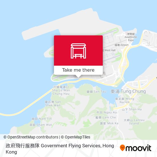 政府飛行服務隊 Government Flying Services map