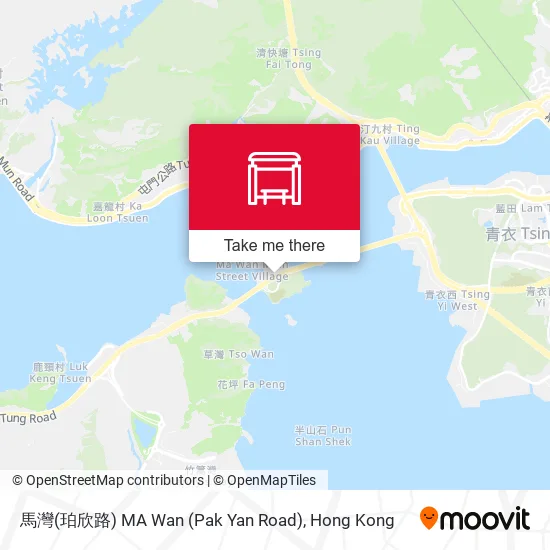 馬灣(珀欣路) MA Wan (Pak Yan Road) map