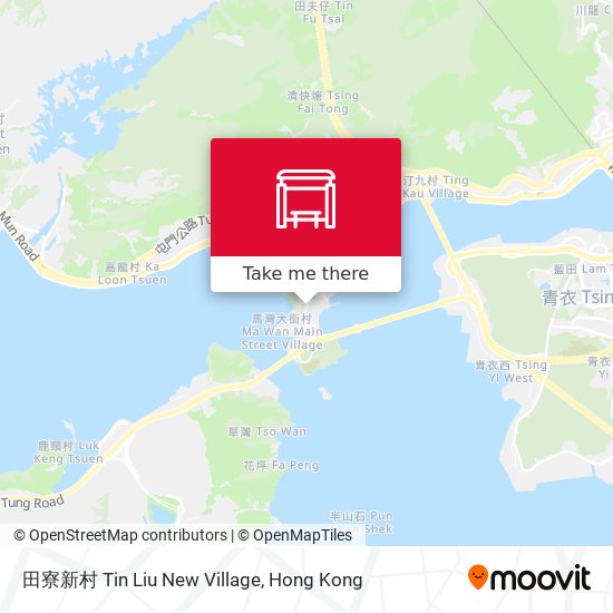 田寮新村 Tin Liu New Village map
