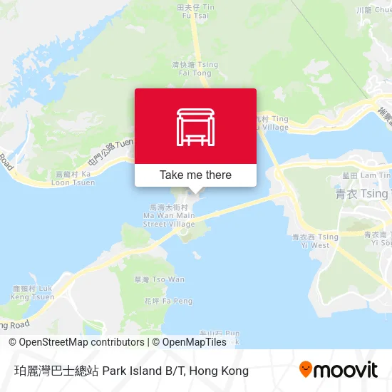 珀麗灣巴士總站 Park Island B/T map