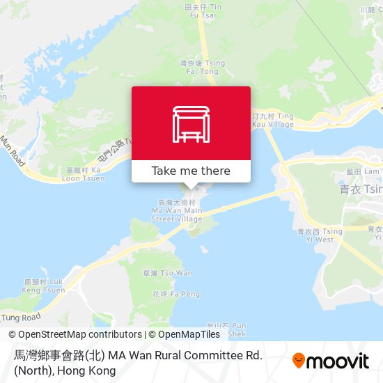 馬灣鄉事會路(北) MA Wan Rural Committee Rd. (North) map