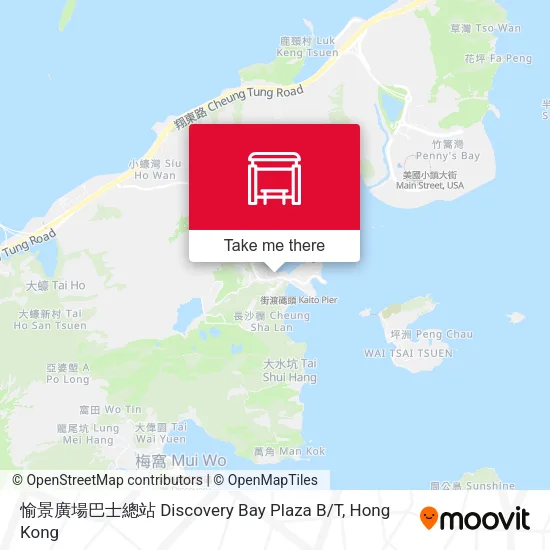 愉景廣場巴士總站 Discovery Bay Plaza B / T地圖