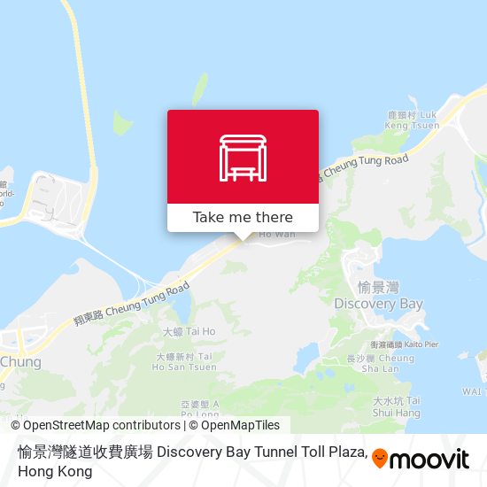 愉景灣隧道收費廣場 Discovery Bay Tunnel Toll Plaza map