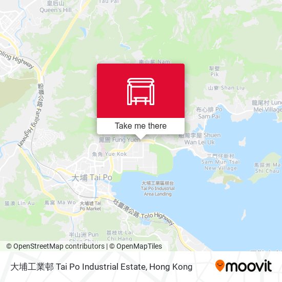 大埔工業邨 Tai Po Industrial Estate map