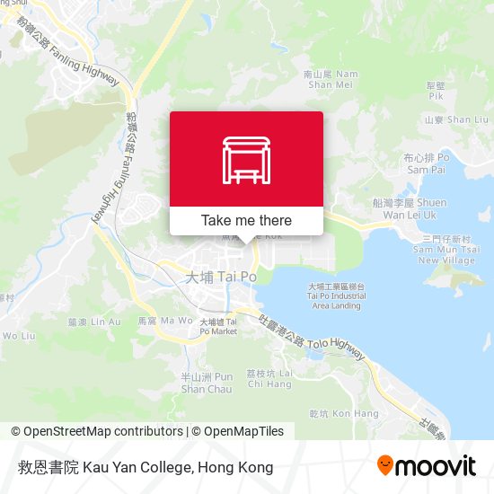 救恩書院 Kau Yan College map