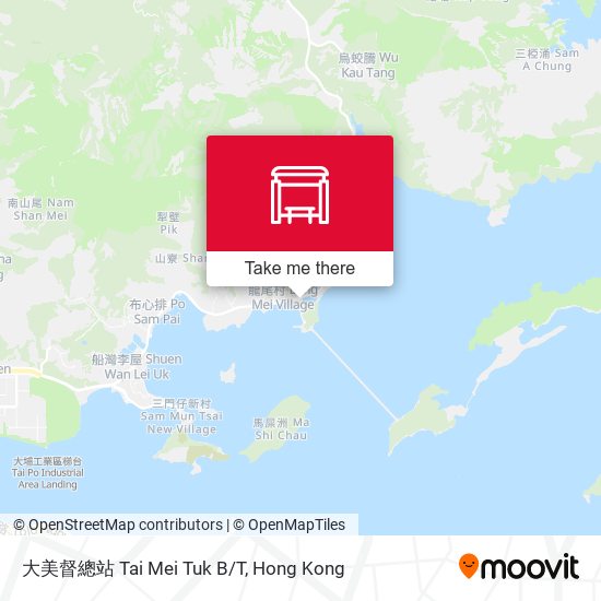 大美督總站 Tai Mei Tuk B/T map