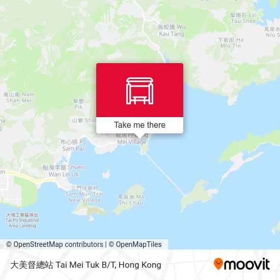大美督總站 Tai Mei Tuk B/T map