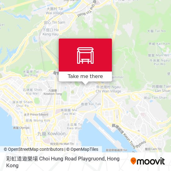 彩虹道遊樂場 Choi Hung Road Playgruond map