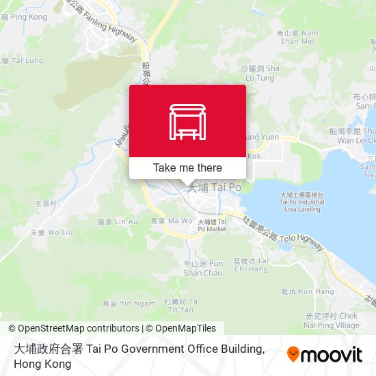 大埔政府合署 Tai Po Government Office Building map
