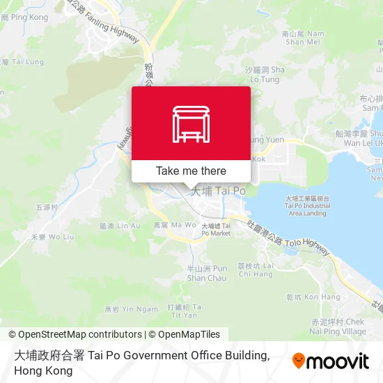 大埔政府合署 Tai Po Government Office Building地圖