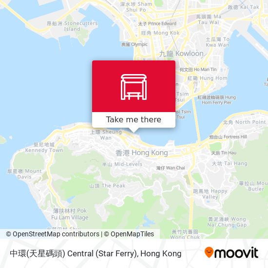 中環(天星碼頭) Central (Star Ferry) map
