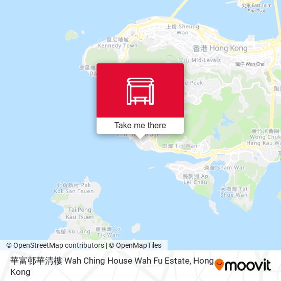 華富邨華清樓 Wah Ching House Wah Fu Estate map