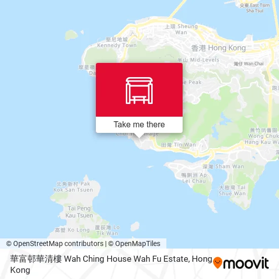 華富邨華清樓 Wah Ching House Wah Fu Estate地圖
