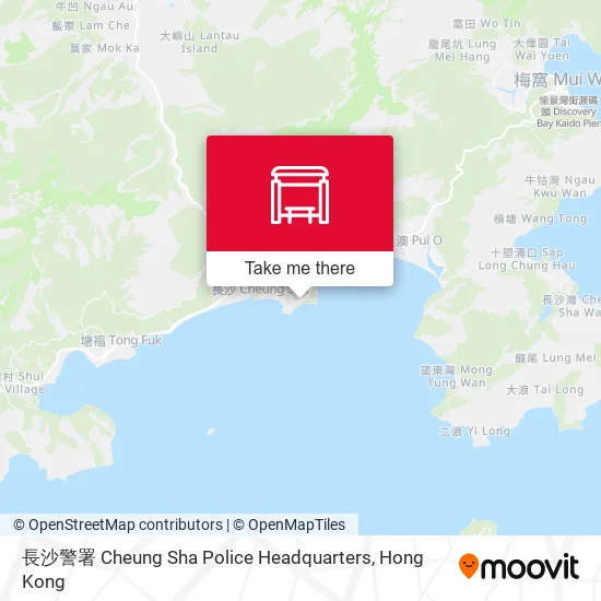 長沙警署 Cheung Sha Police Headquarters map
