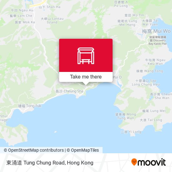 東涌道 Tung Chung Road map