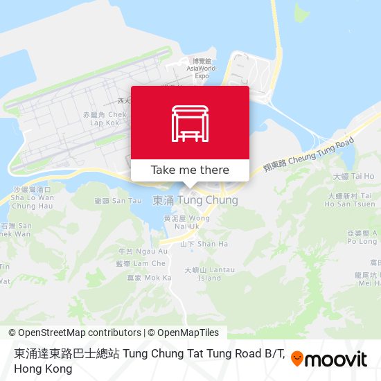東涌達東路巴士總站 Tung Chung Tat Tung Road B / T map