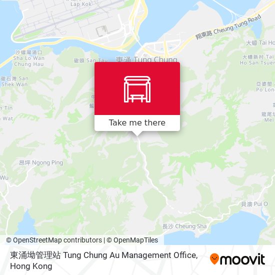 東涌坳管理站 Tung Chung Au Management Office map