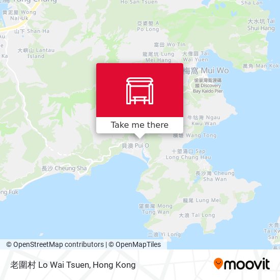 老圍村 Lo Wai Tsuen map
