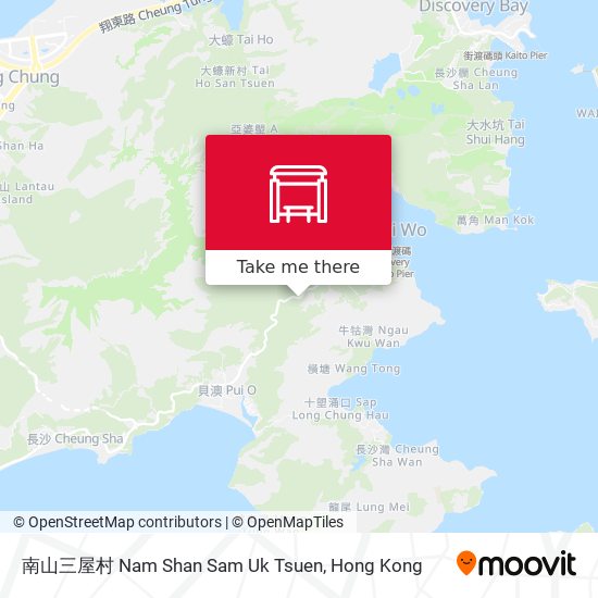 南山三屋村 Nam Shan Sam Uk Tsuen map